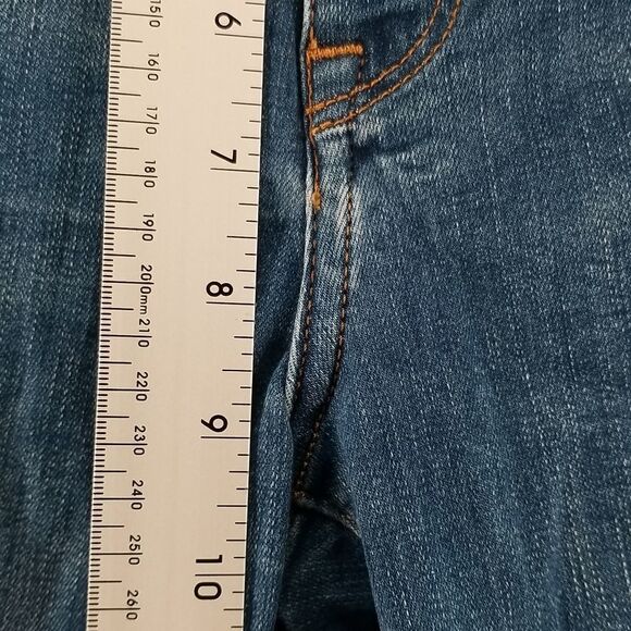 & Denim Jeans Women's Size 32 Shaping Skinny Ankle Regular Waist Mid Rise Denim - Picture 10 of 13